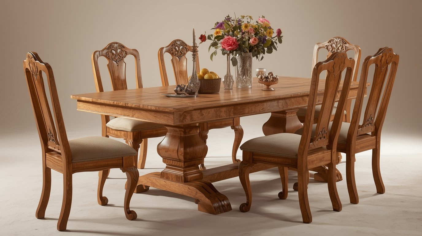 Handgemaakte eettafel van Thodthor