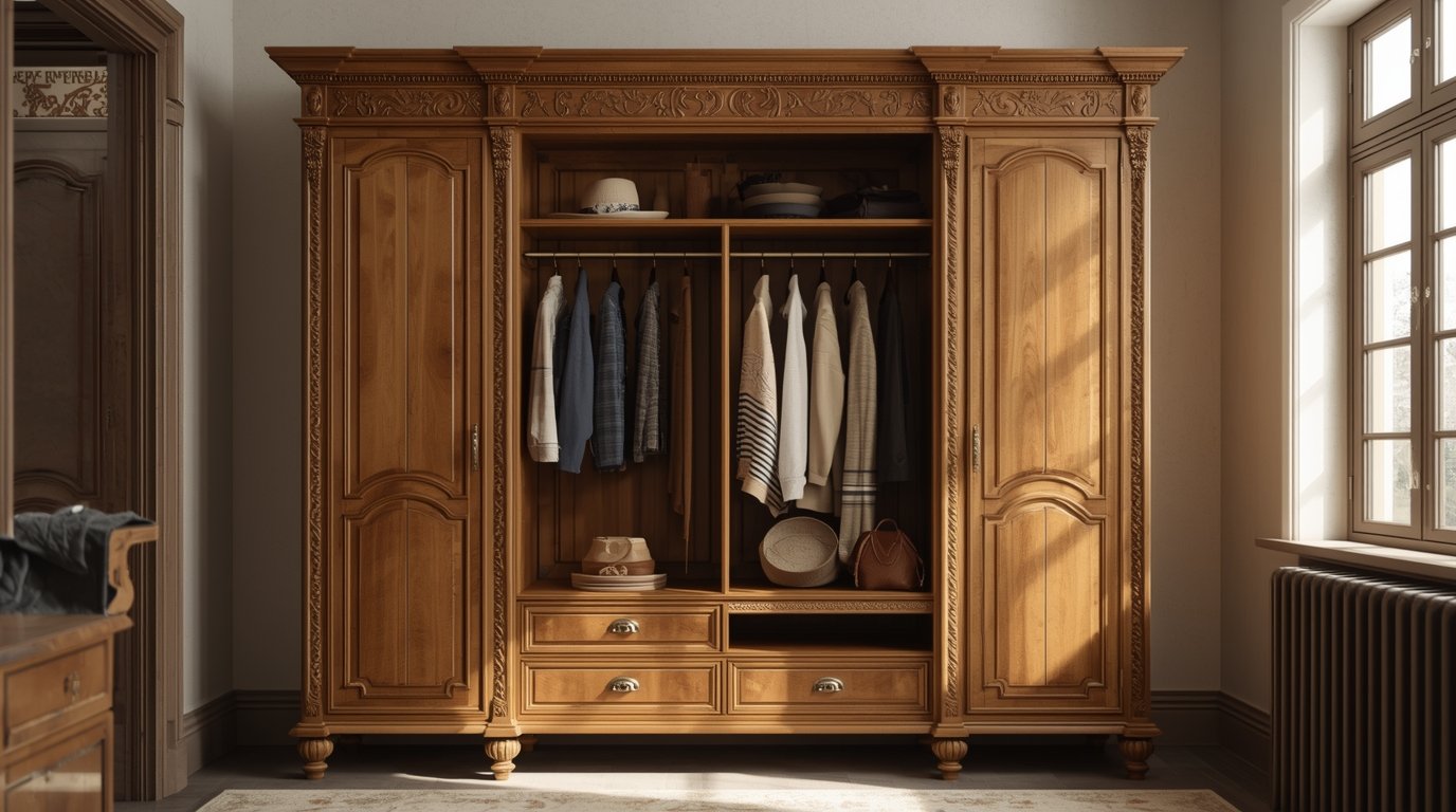 Handgemaakte kledingkast van Thodthor